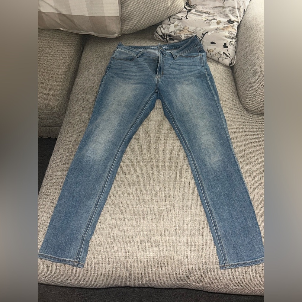 Old Navy Light Blue Super Skinny Jeans